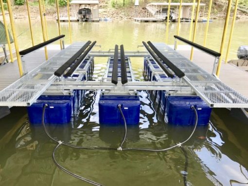 Tritoon Boat Lift | Boat Floater of Oklahoma | Boat Lift Specialist